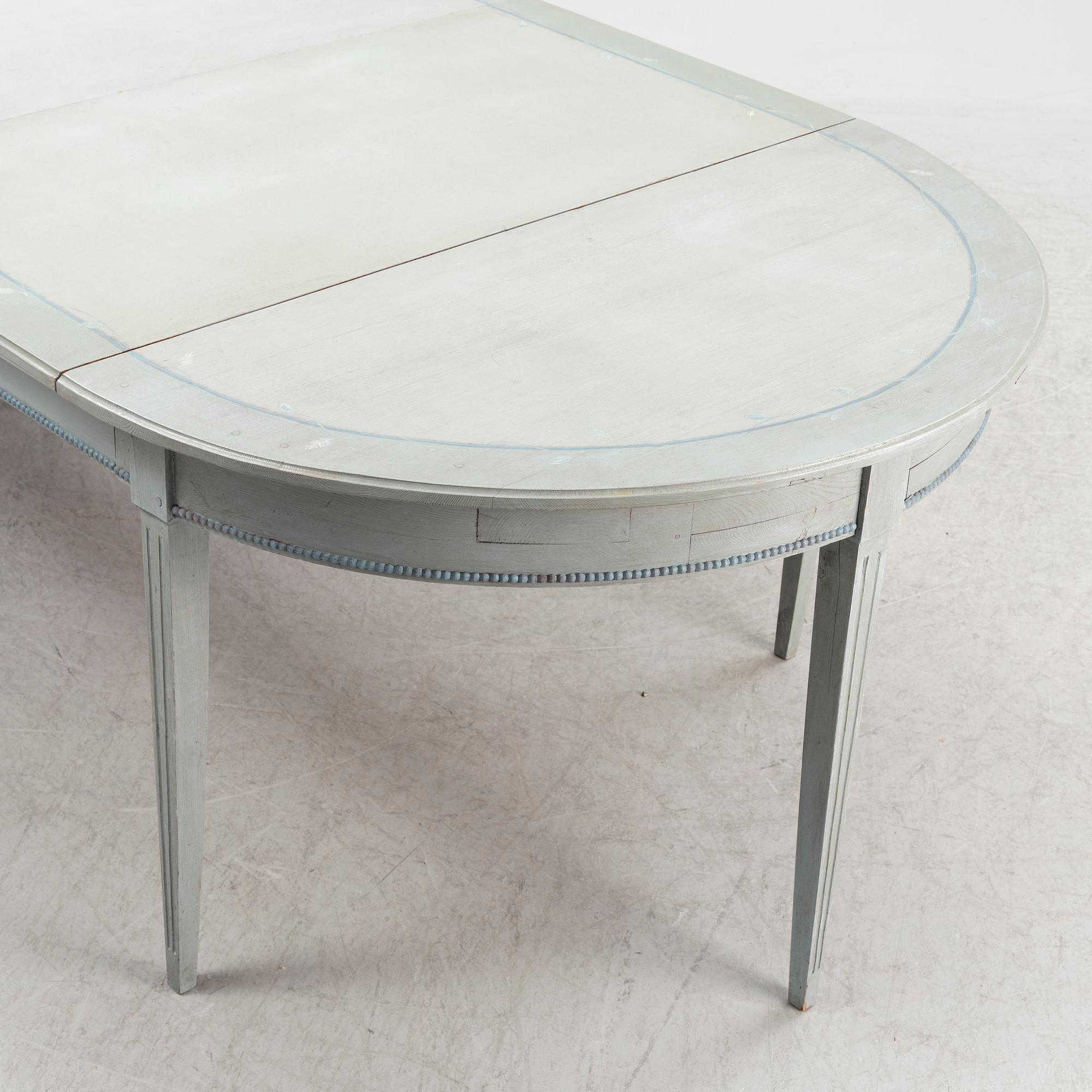 Matbord, gustaviansk stil, 1900-tal.