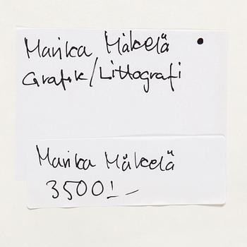 MARIKA MÄKELÄ, etsning med blandteknik, 1998, signerad och numrerad 15/20.