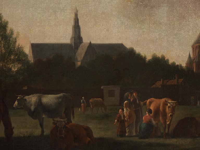 GERRIT BERCKHEYDE, attributed to, oil on canvas.