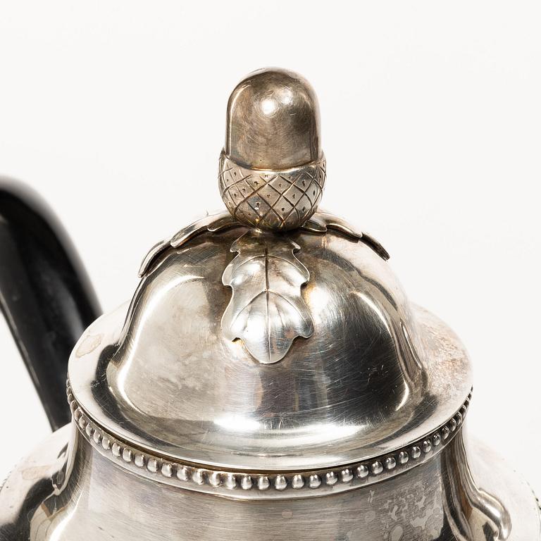 A Swedish sterling silver Empire style coffee pot, mark of Metallkonst Tage Björklund, Strängnäs 1954.