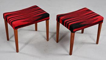 TABURETTER, ett par, 1960-tal.