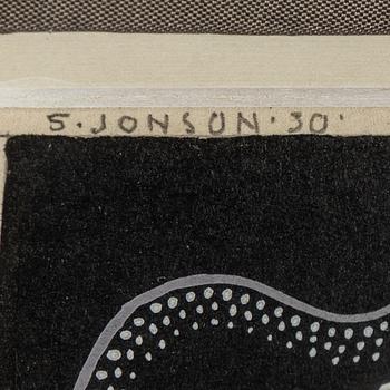 SVEN JONSON, tempera on paper, signed and dated -30.