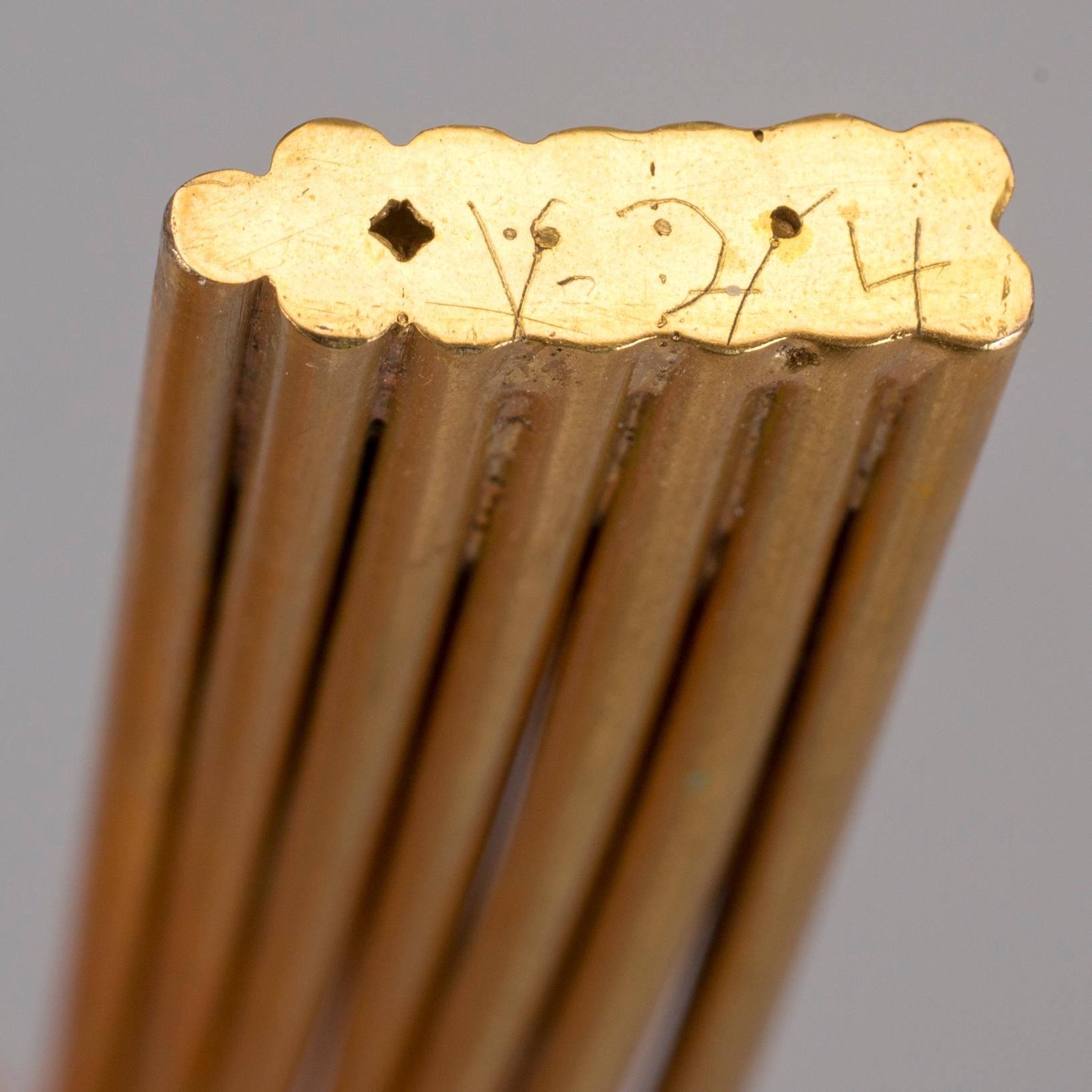 ARNE JONES, skulptur, mässing, signerad och daterad-70. Sannolikt numrerad 2/4.