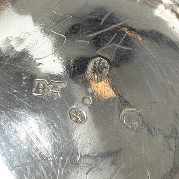 Bernard Halck, bägare, silver, Halmstad 1765.