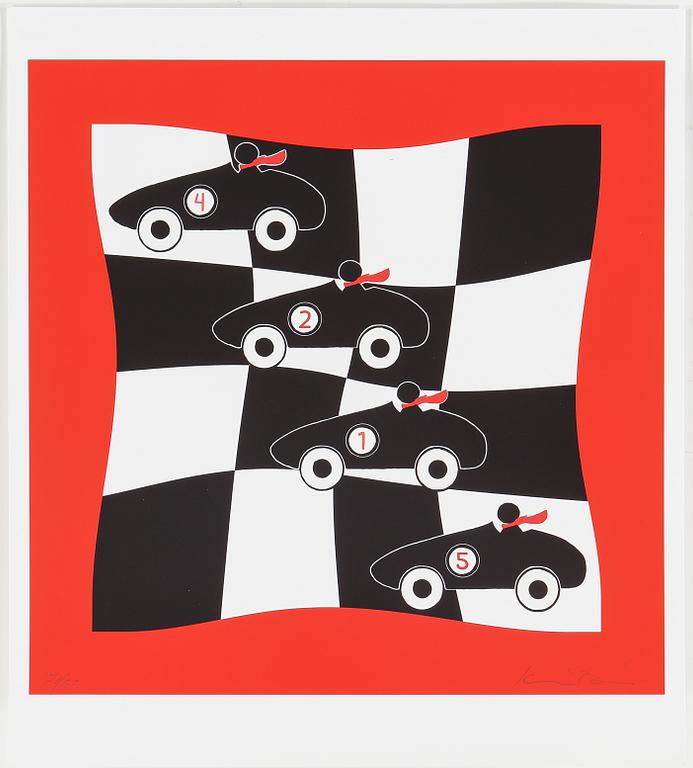 KARIN DAHLIN, färglitografier, 2 st, signerade och numrerade 34/90 samt 41/90.