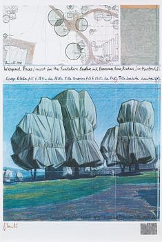 210. Christo & Jeanne-Claude, "Wrapped trees (Project for the Fondation Beyeler and Berower Park, Riehen, Swiztwerland)".