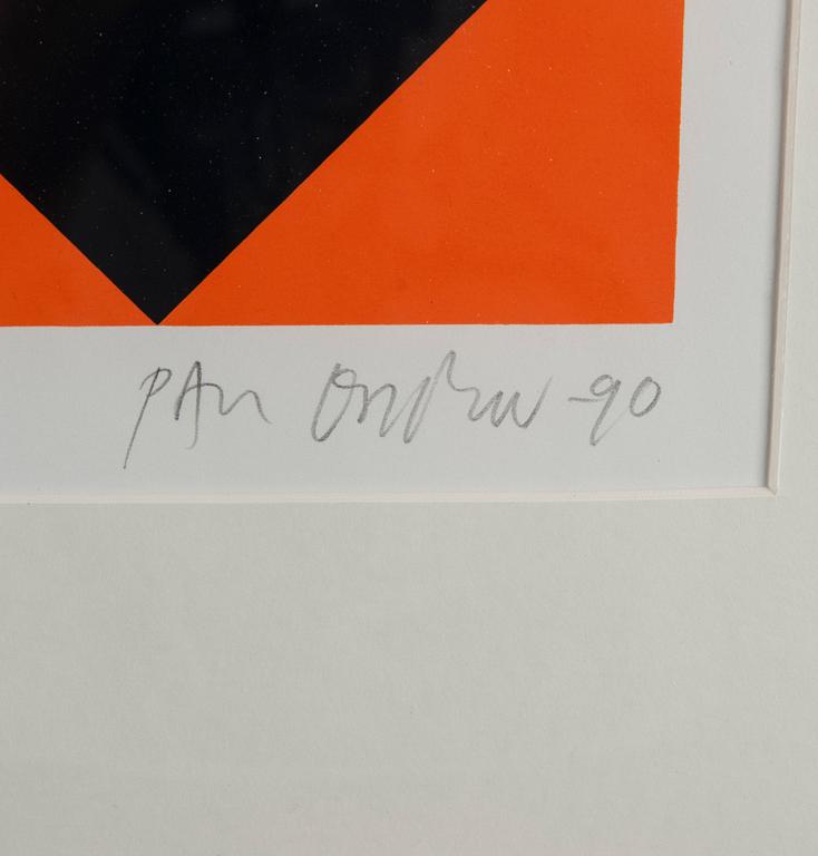 PAUL OSIPOW, serigrafia, signeerattu, päivätty -90 ja numeroitu 10/100.