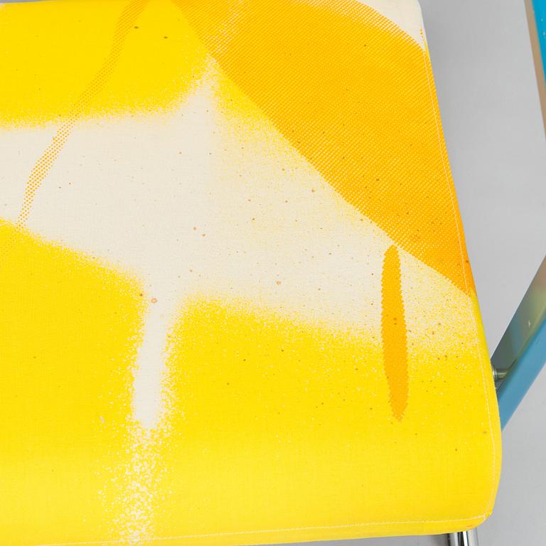 Yrjö Kukkapuro, A 1980s  'Experiment' open armchair for Avarte, Finland.