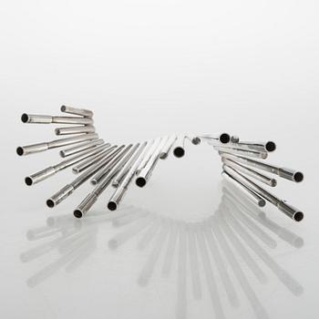 Carl F. Christiansen, candelabrum, silver-plated, Denmark 1960s.