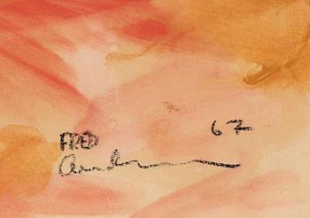 FRED ANDERSSON, gouache, signerad och daterad -67.