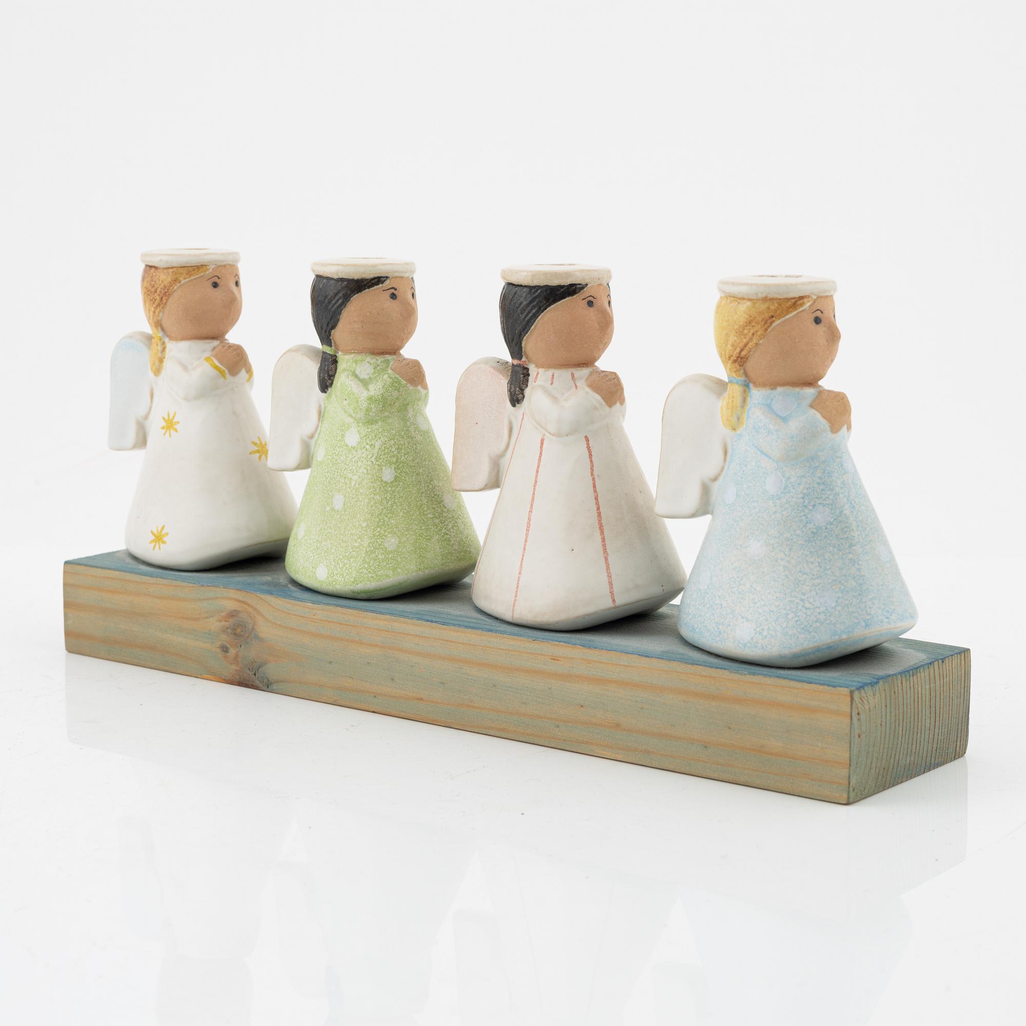 Lisa Larson, adventsljusstake, K-Studion Gustavsberg, signerad.