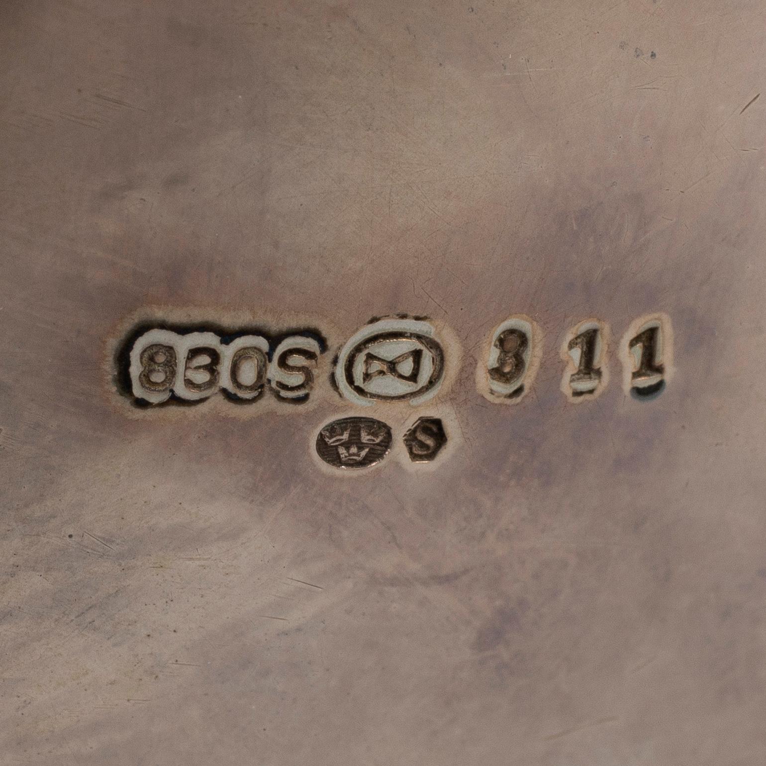 KAFFESERVIS, 3 delar, silver, Norge, 1900-talets mitt.