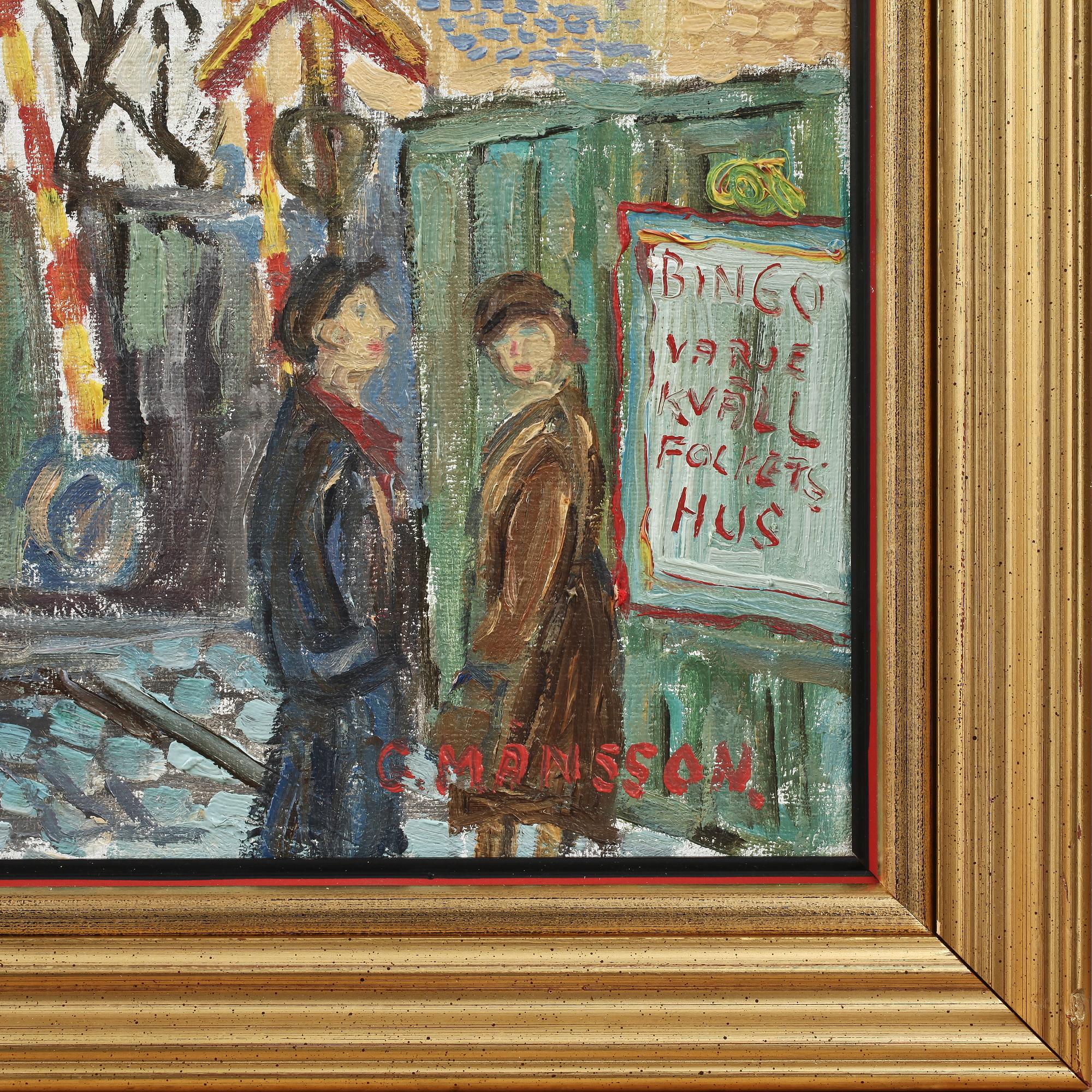 GÖSTA MÅNSSON, olja på duk, sign.