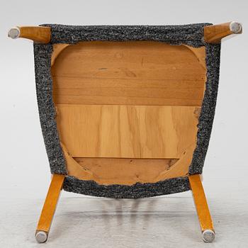A dining table with six chairs, Sweden, 1940's.