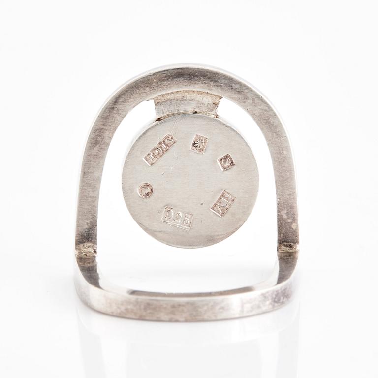 Sigurd Persson, ring silver och förgylld, Stockholm 1999.