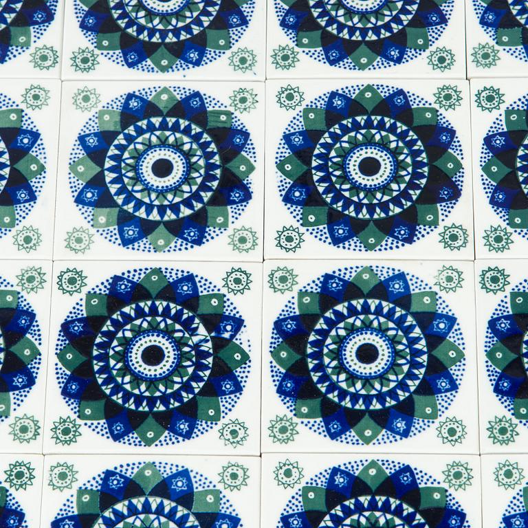 Hilkka-Liisa Ahola, 95 ceramic tiles for Arabia 1960s.