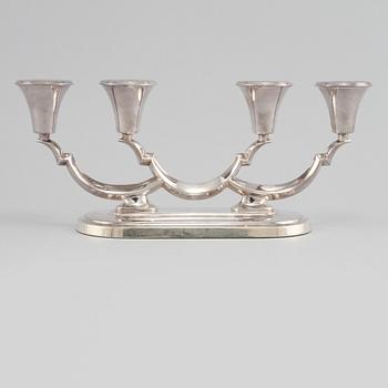 KANDELABER, silver, David Andersen, 1900-talets andra hälft.