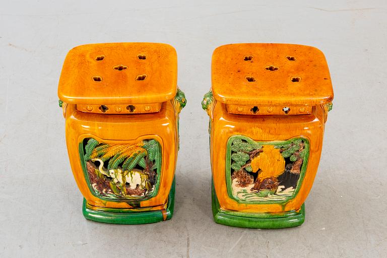 Garden stools, China, 20th century.