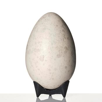 Hans Hedberg, a faience sculpture of an egg, Biot, France.