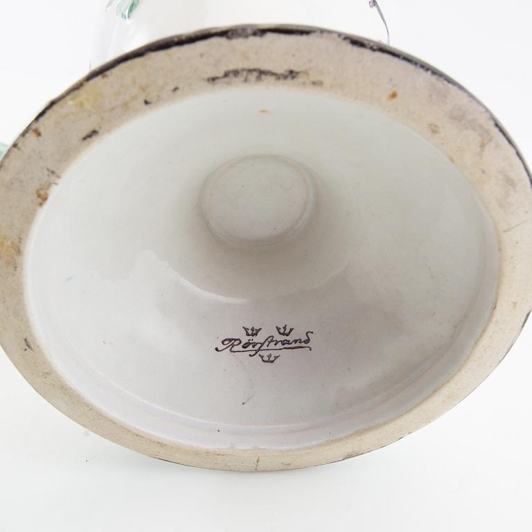 Urna med lock Rokoko-stil Rörstrand 1900-talets första hälft.