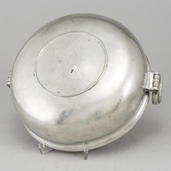 JOHAN PETTER FAGERSTRÖM, a pewter porrige bowl, Jalmar, 1821.