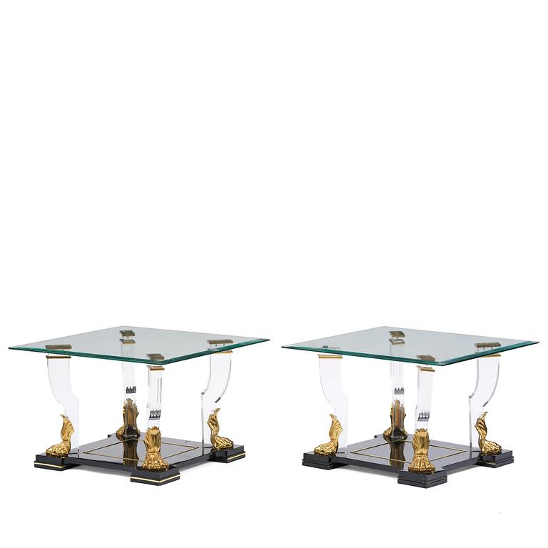 A pair of side tables from Mariner, Spain, 1988.