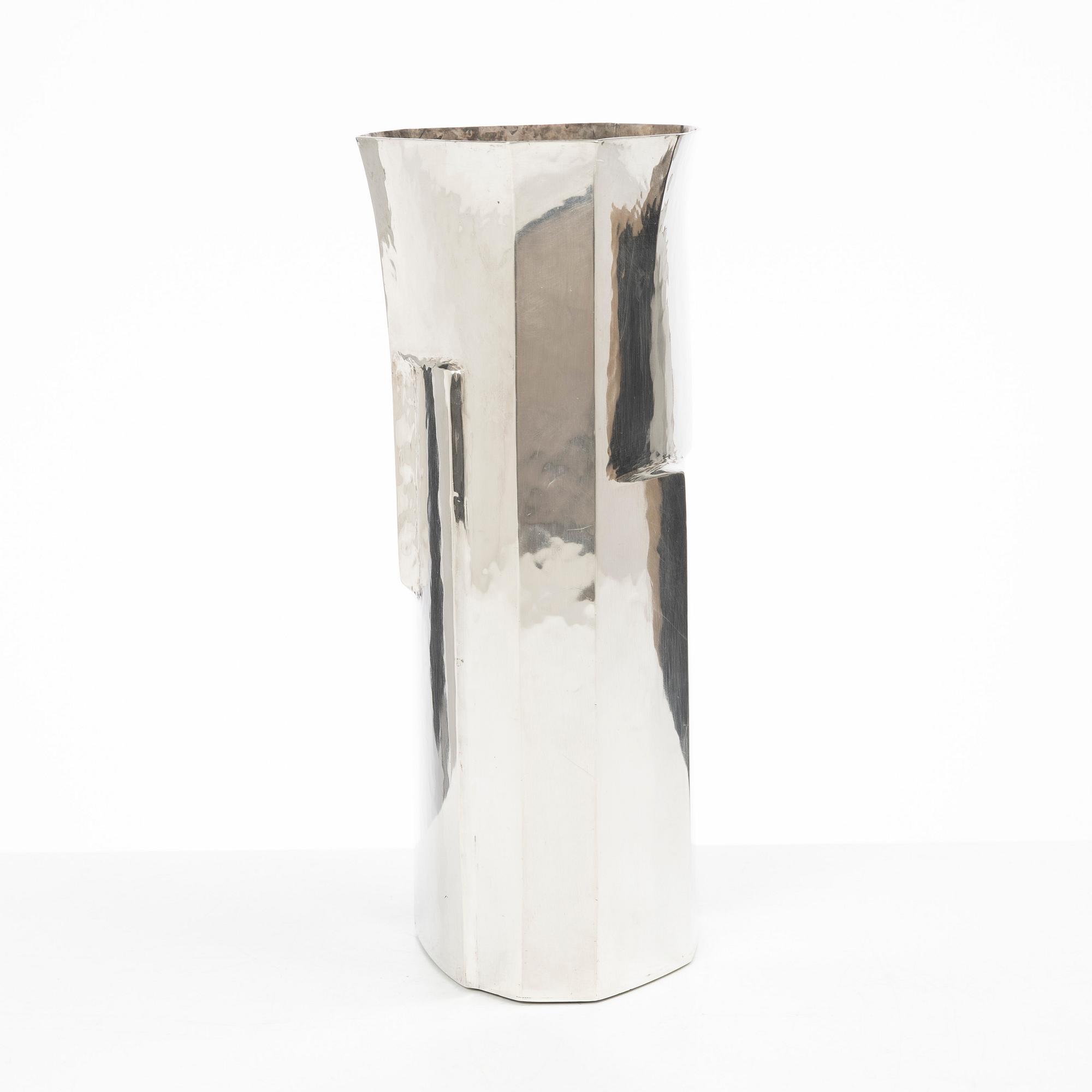 Rey Urban, a Sterling silver vase, Stockholm, 1975.