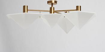 Hans Bergström, a wall or ceiling lamp, model "1543", ateljé Lyktan, Sweden 1950s.