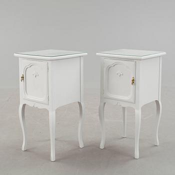 POTTSKÅP, 2 stycken, 1930/40-tal.