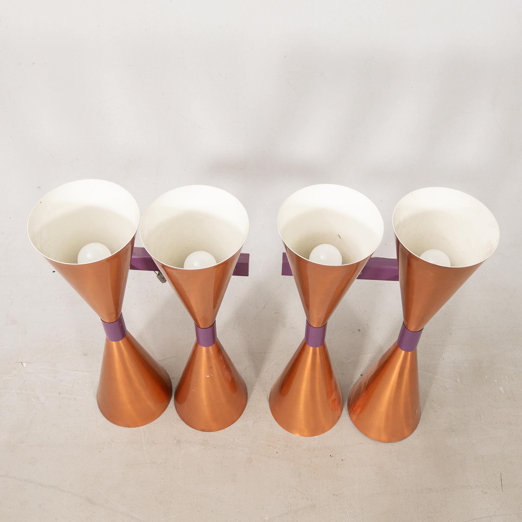 Hans-Agne Jakobsson, wall lamps a pair model S 2021 Markaryd 1960s.