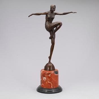 SKULPTUR, brons, signerad J Prilipp, Paris, 1900-talets andra hälft.