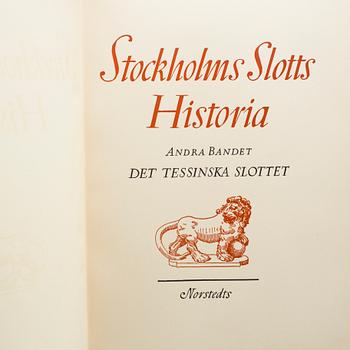 MARTIN OLSSON OCH TORD O:SON NORDBERG, (RED)3 vol, Stockholms slotts historia, 1-3, Stockholm 1940-41.