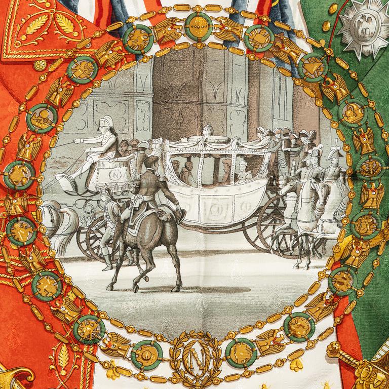 Hermès, a scarf, 'Napoléon'.