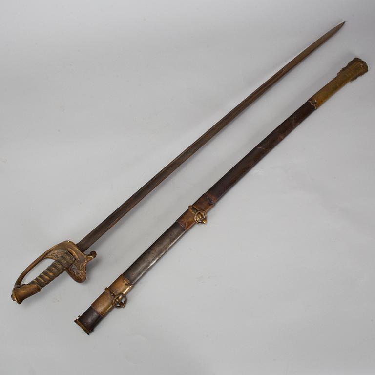 An american saber, second half of the 19th century.