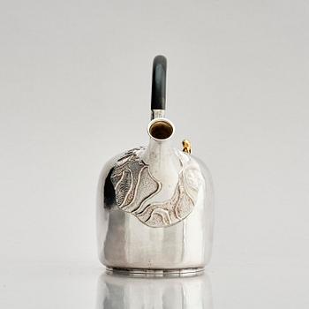 Olle Ohlsson, tekanna, sterling silver, Stockholm 1980.