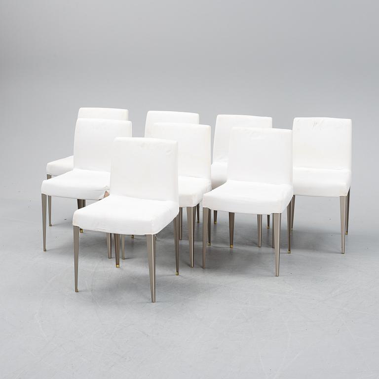 Antonio Citterio, a set of eight "Melandra chairs for B&B Italia.