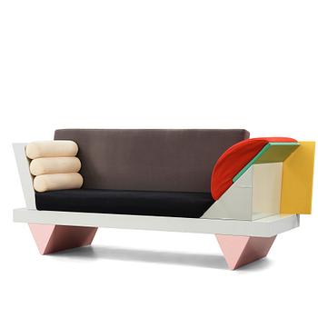 2. Peter Shire, a "Big Sur" sofa, Memphis, Italy, post 1986.