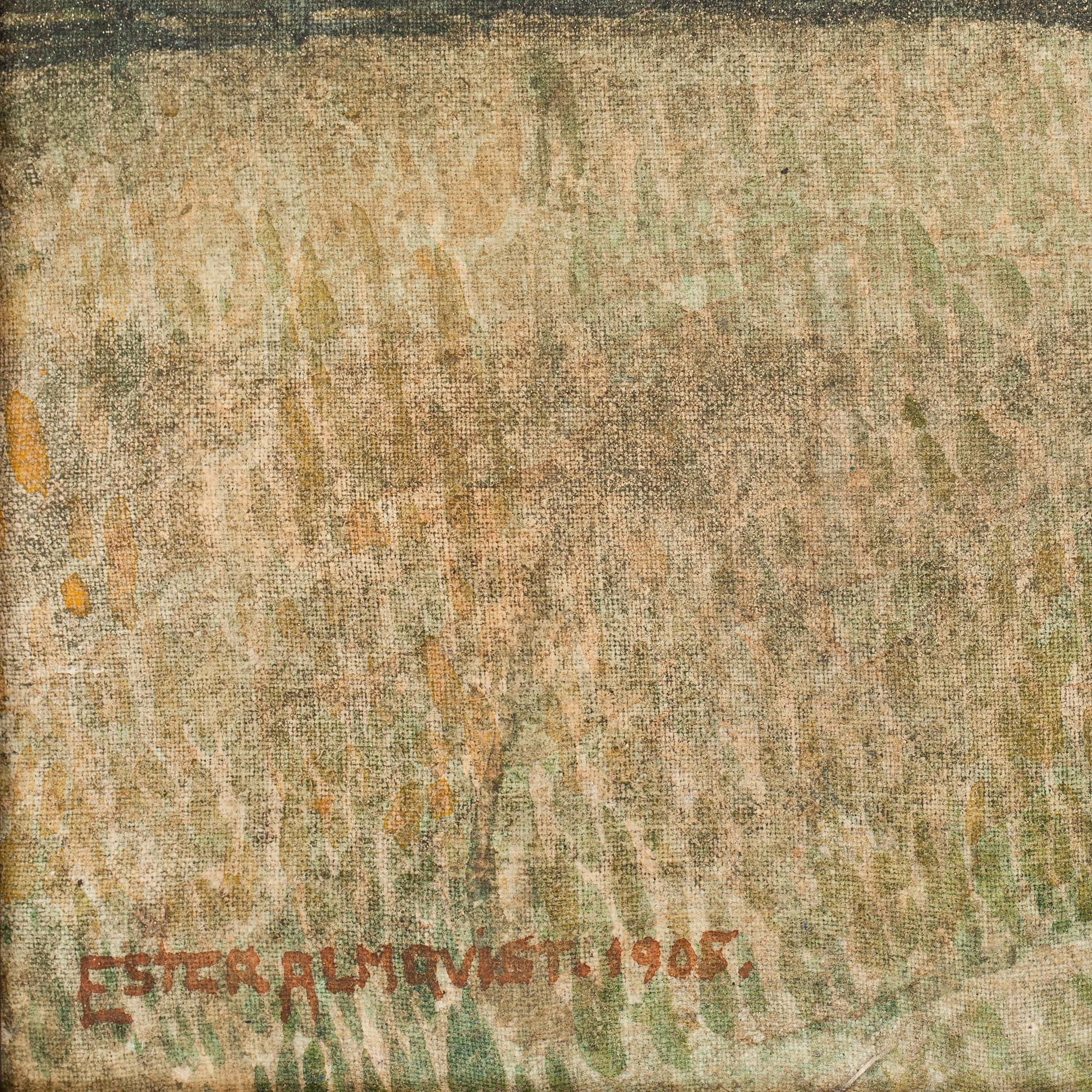 ESTER  ALMQVIST, olja på duk, sign o dat 1905.