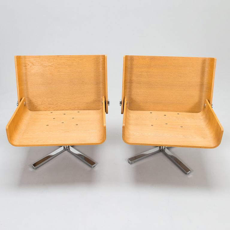 TOIVO KORHONEN and ESKO PAJAMIES, A pair of 1960s easy chairs, model TU-641, 'Bonzo', for Merva, Finland.