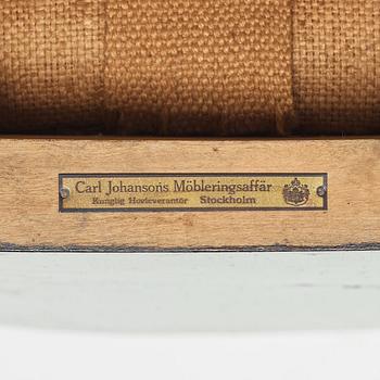 Swedish Grace, a pair of klismos chairs for Carl Johansons Möbleringsaffär, 1930's.