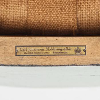 Swedish Grace, a pair of klismos chairs for Carl Johansons Möbleringsaffär, 1930's.