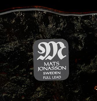 Skål, 2 st, glas. Mats Jonasson.
