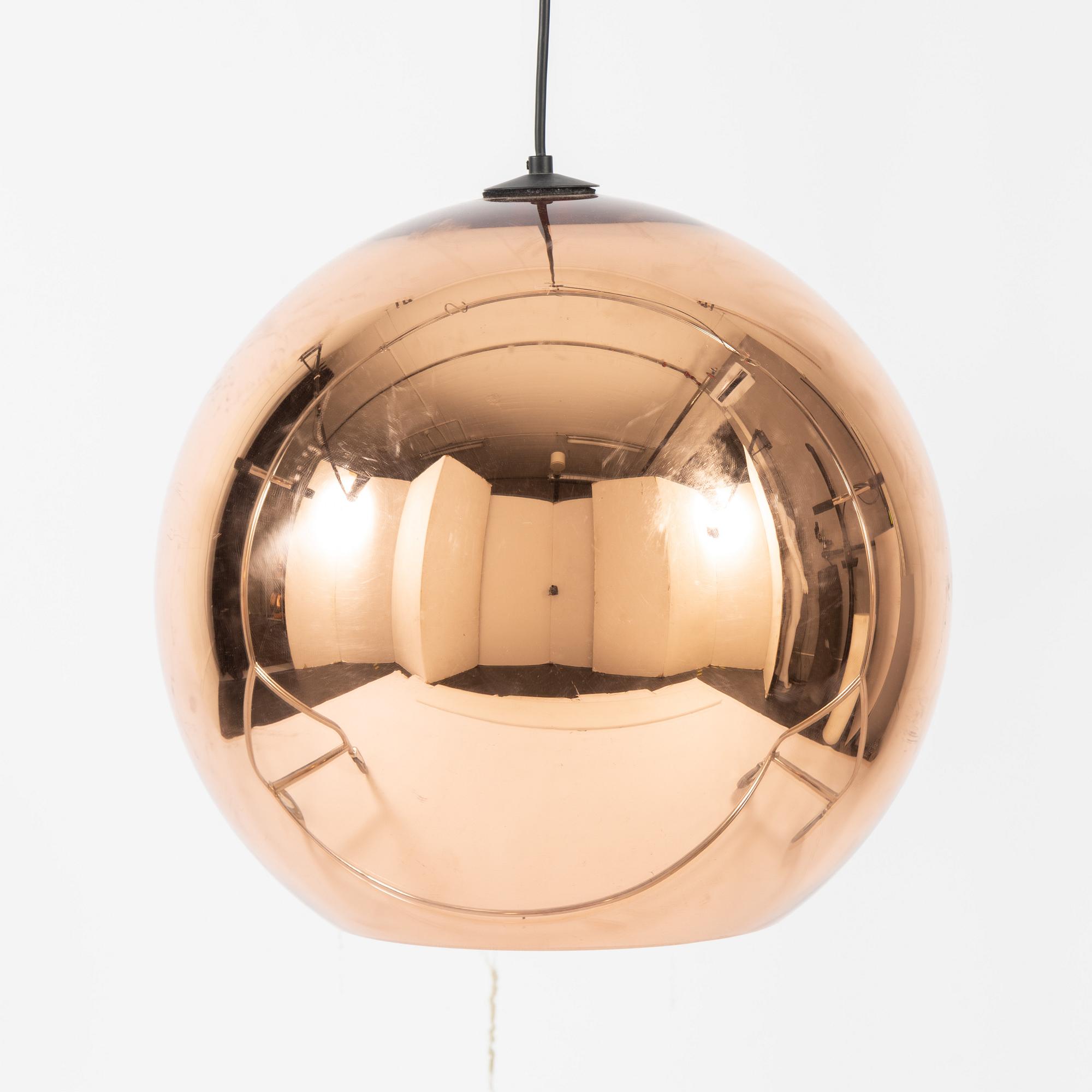 Tom Dixon, a 'Copper Shade' ceiling light, 21st Century.
