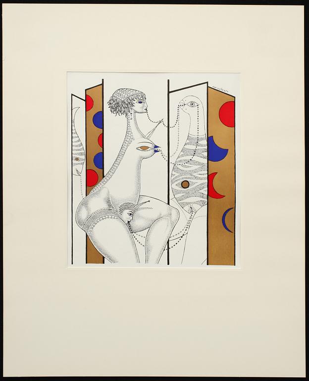 MAX WALTER SVANBERG, 8 st, färgseriegrafier, ej sign.