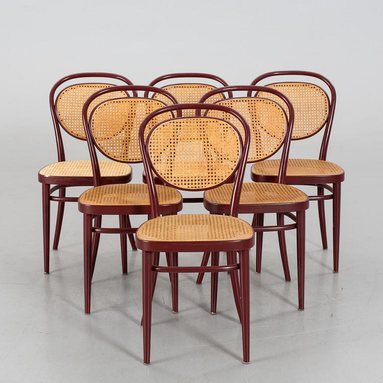 A SET OF 6 THONET CHAIRS.