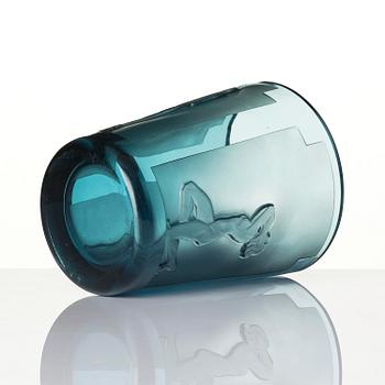 Kosta, "Camé no 1", a sandblasted glass vase, 1933.