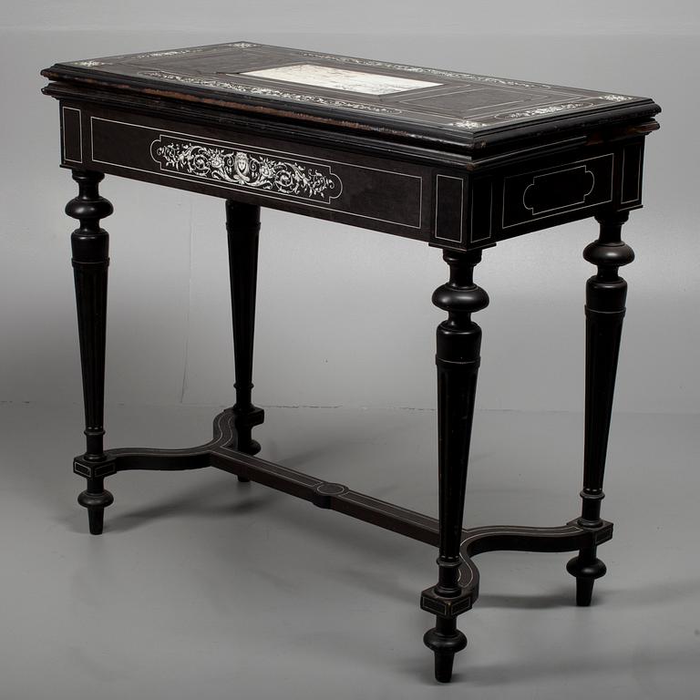 SPELBORD, nyrenässans, Fernando Pogliani-typ, sannolikt Norra Italien 1800-talets slut.