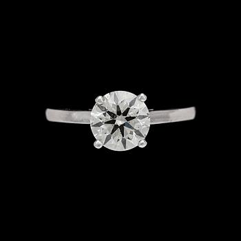 993. A brilliant cut diamond ring, 1.50 cts.