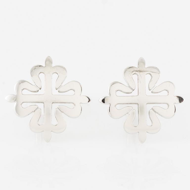 Patek Philippe, Manschettknappar, Calatrava Cross, 18K vitguld.