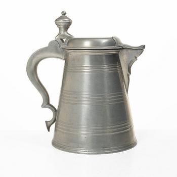 Measuring vessel, jug by Lars Lövgren, Uppsala, 1857.